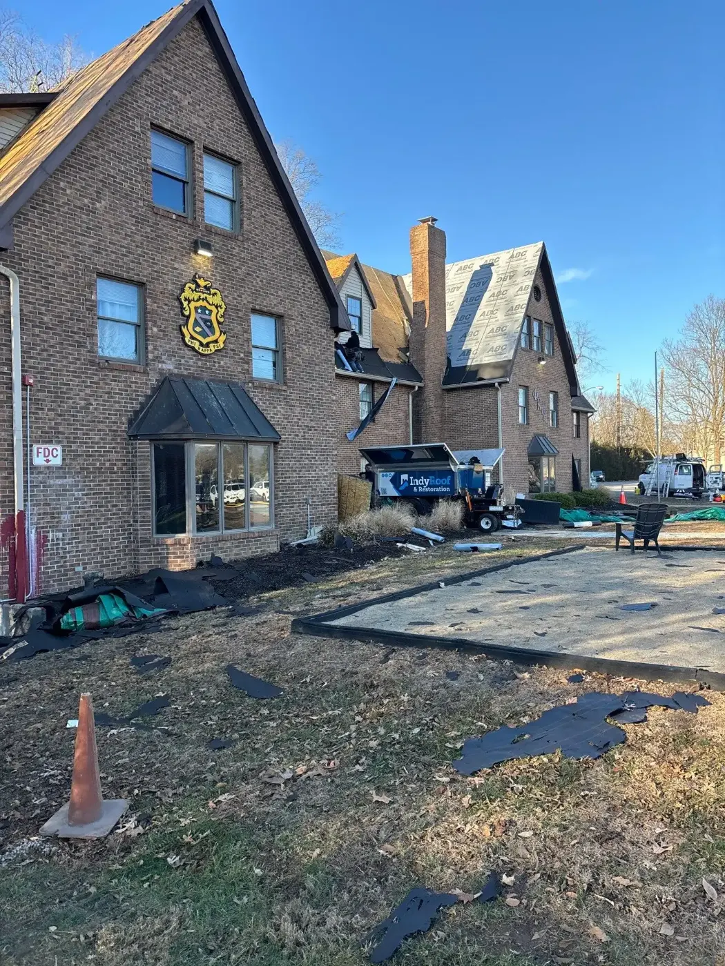 Commercial roof inspection documented in New Augusta